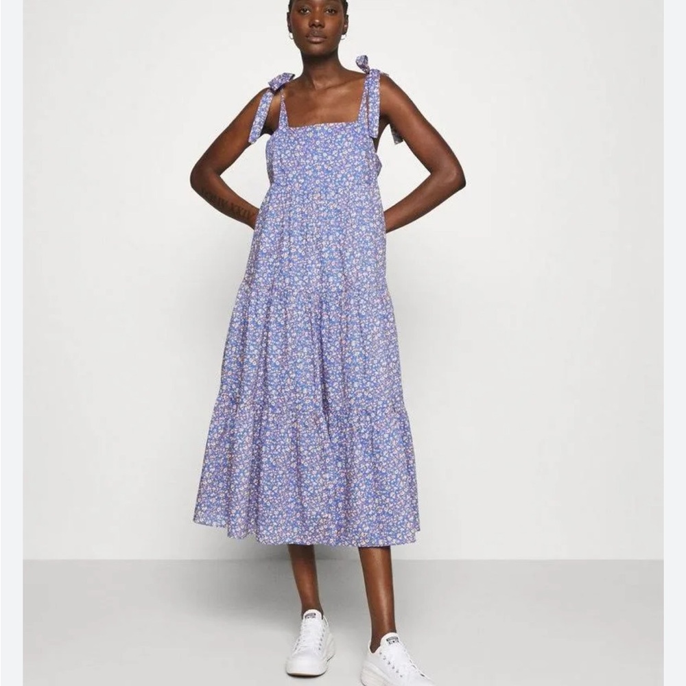 Madewell Tie Strap Floral Dress Size Small